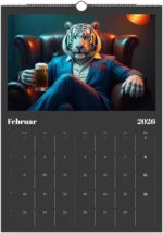 Tier Bier Kalender 2026 – Lustiger Wandkalender A3 für Männer – Bild 3