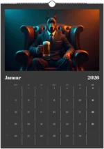 Tier Bier Kalender 2026 – Lustiger Wandkalender A3 für Männer – Bild 2