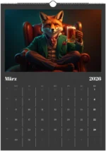 Tier Bier Kalender 2026 – Lustiger Wandkalender A3 für Männer – Bild 4
